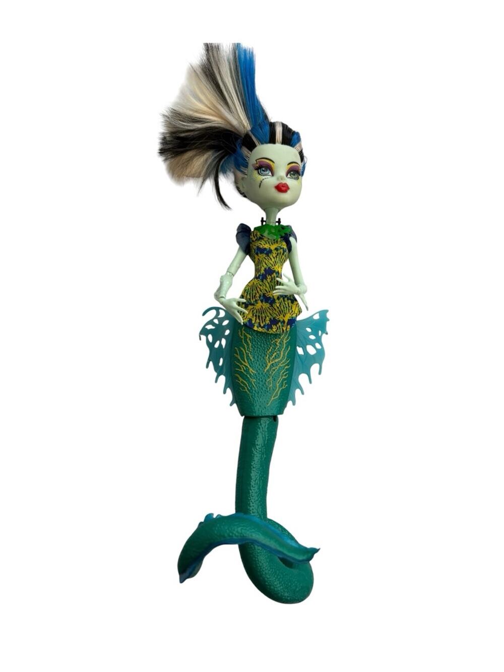 Monster High Great Scarrier Reef Green Mermaid Fish Toy Doll Teal Tail